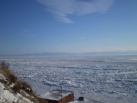Lake Baikal in winter