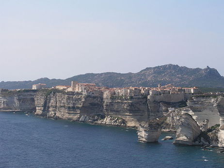 The Harbour Entrance at Bonifacio in Corsica