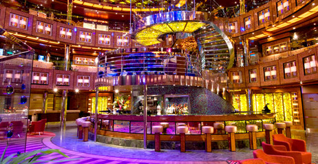 An Atrium of a Carnival Cruise Ship